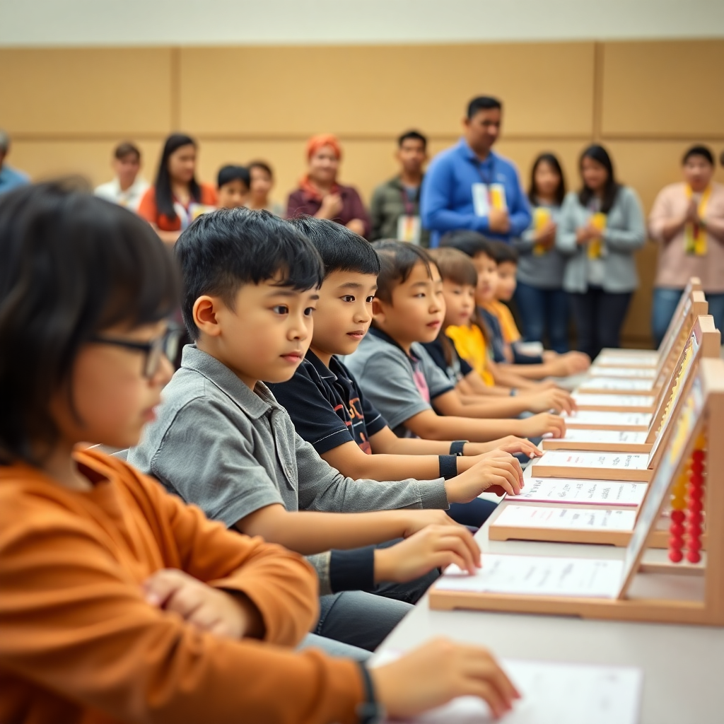 Traditional wisdom session, children learning cultural values, meditation and mindfulness practice